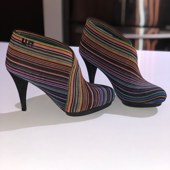 United Nude Shoes - Boots Designer Italian Ankle Striped with Heel